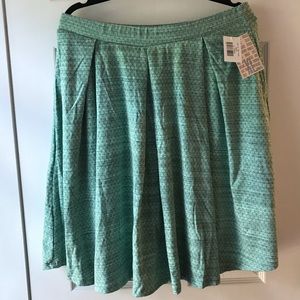 New with tags! Lularoe Madison Skirt XL Aqua Green